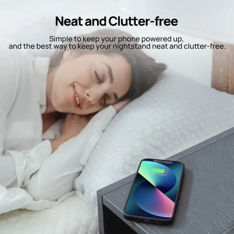 a woman sleeping in bed with a smart phone