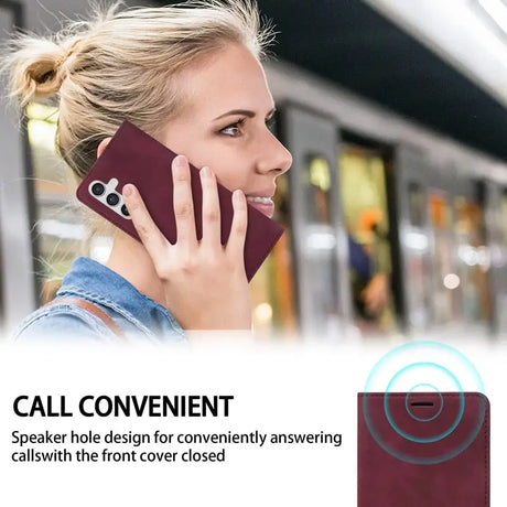 a woman talking on a cell phone