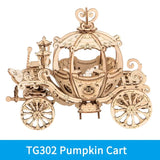 a wooden model of a carriage