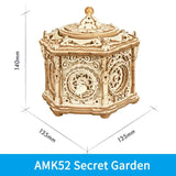 the golden clock shaped box is made from wood and has a decorative design