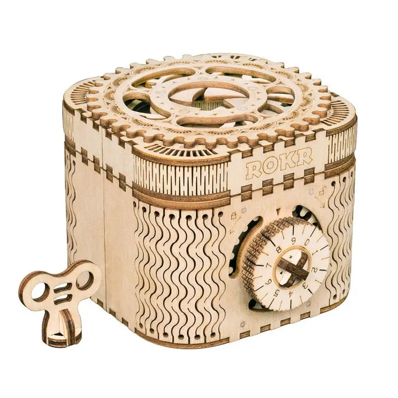 a wooden clock with gears and gears