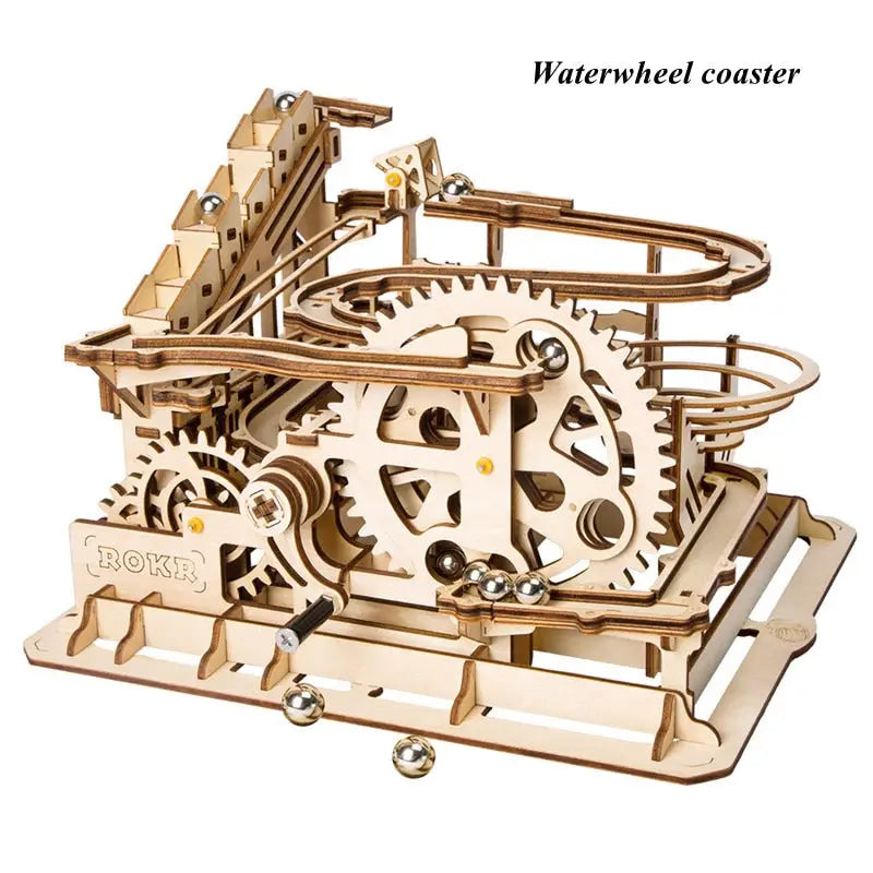 a wooden model of a machine