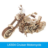 k04 wooden motorcycle model kit