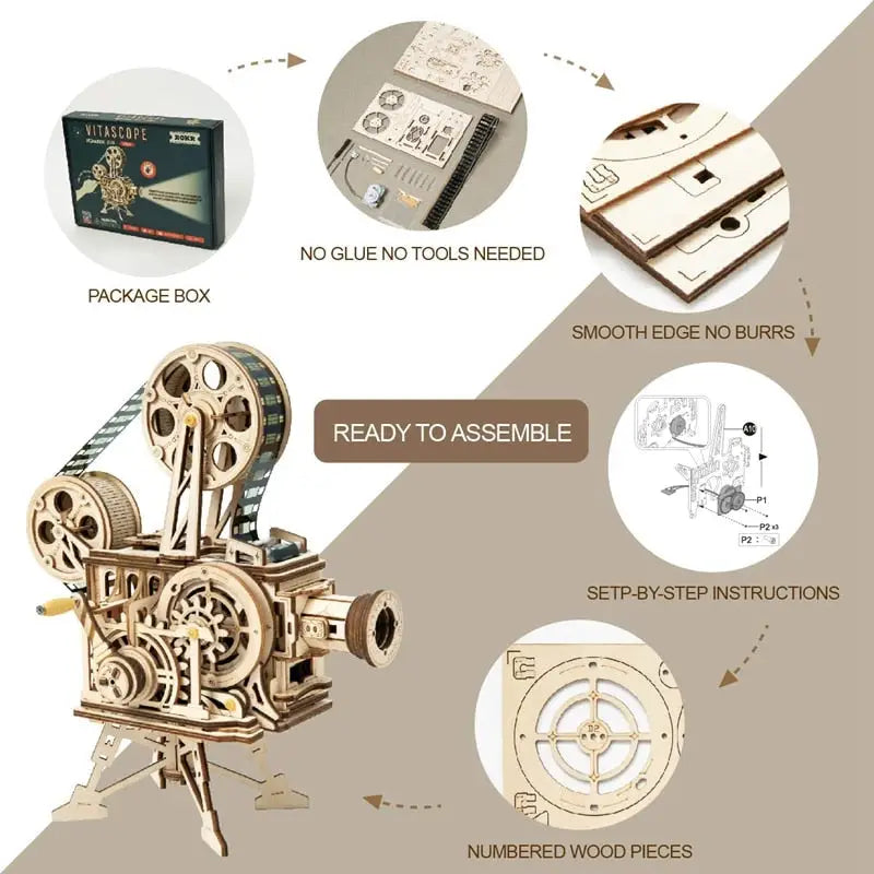 the new 3d wooden model kit for diy 3d