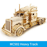 a wooden model of a semi truck