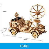 wooden model kit - steam engine car