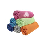 a stack of colorful towels