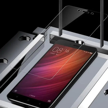 The xiao redmix smartphone is shown in a clear box