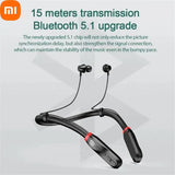the xiao wireless bluetooth earphones are available in black and red