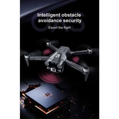 the drone is shown with the text intelligent device