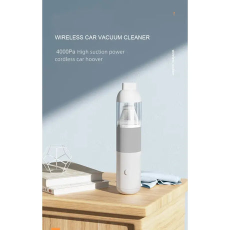 the wireless vapor cleaner is on a table