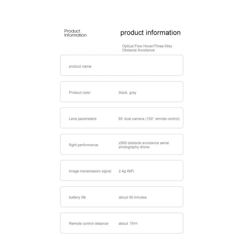 a screenshot of a product information form with a description of the product