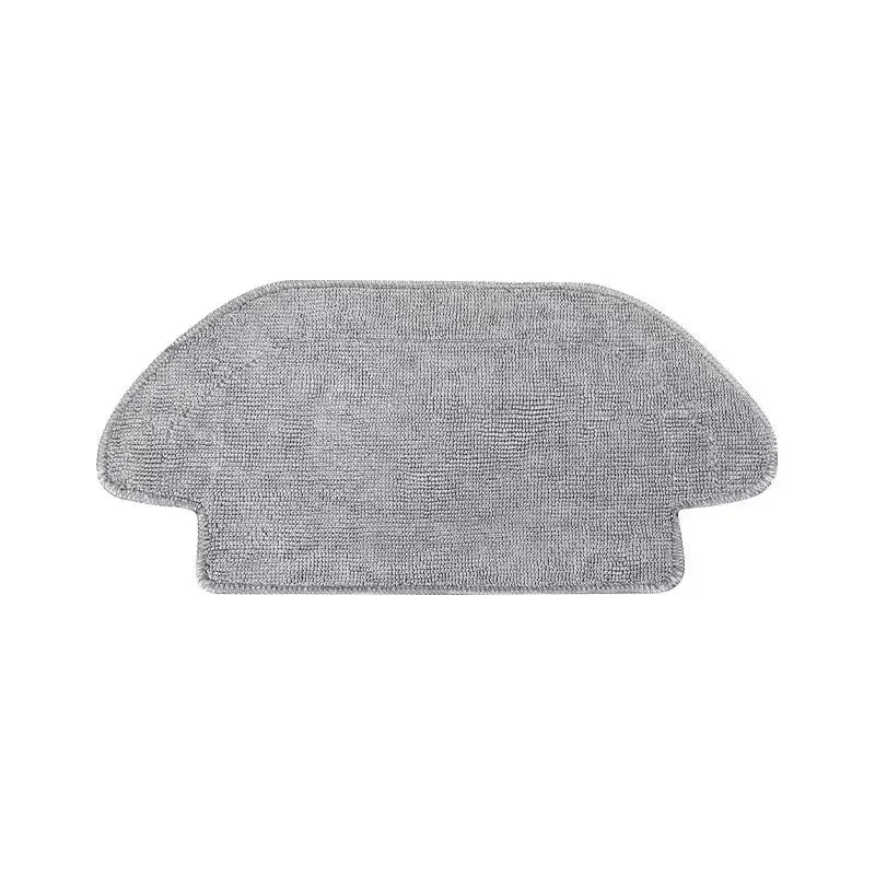 the grey bath mat is shown with a white background
