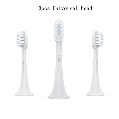 three different types of toothbrushs with the words’3p universal head ’