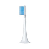a toothbrush with a blue handle
