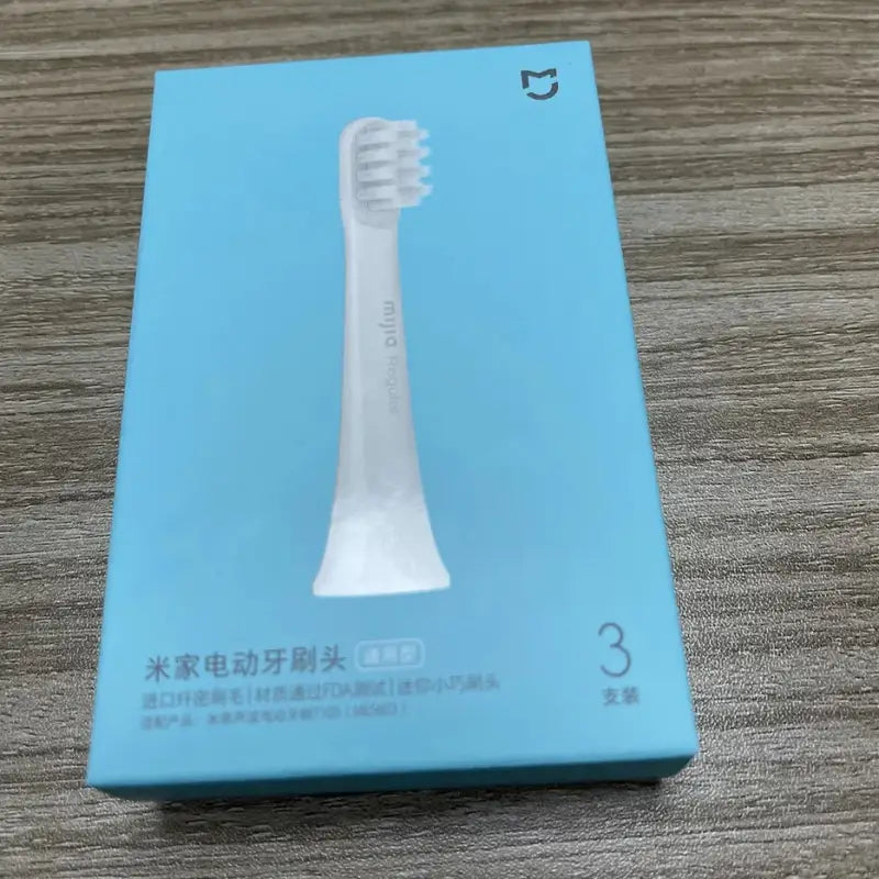 a toothbrush on a blue box