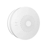 the white speaker is shown on a white background