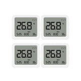 three digital clock clocks with therm