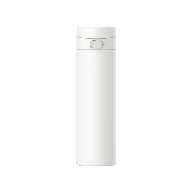 a white plastic bottle with a white cap