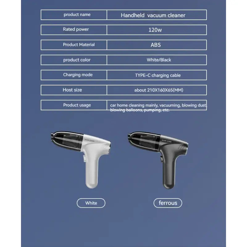 the hair dryer is shown with the product’s product information