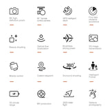 a set of icons for a mobile application