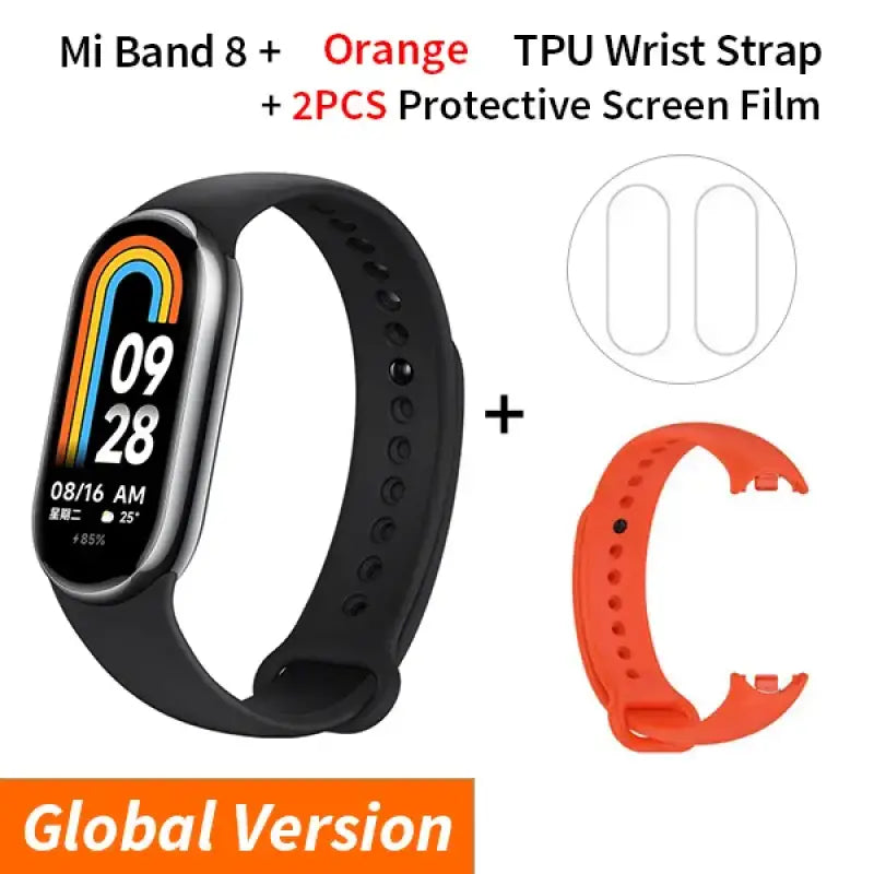 xiaomio mi band 3 smart watch with 2pcs protective screen