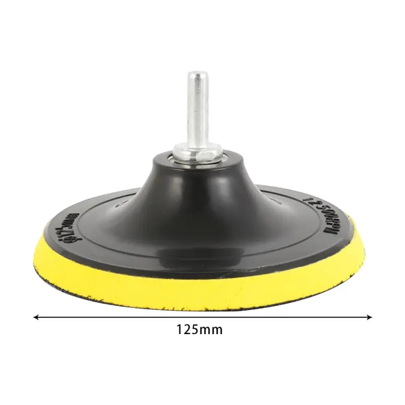 a yellow and black floor polisher