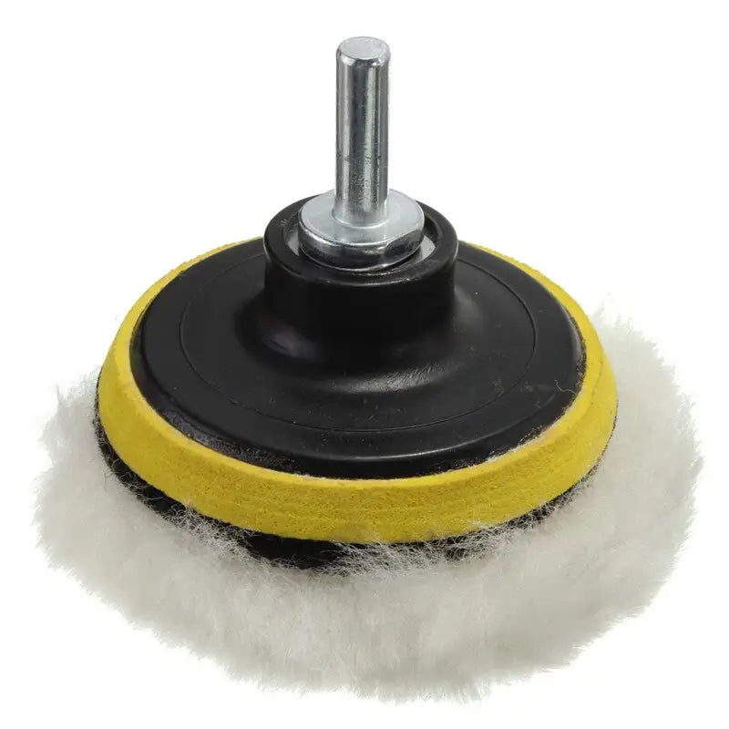 a yellow and black polisher on a white background
