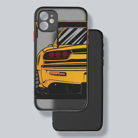 The yellow car iphone case