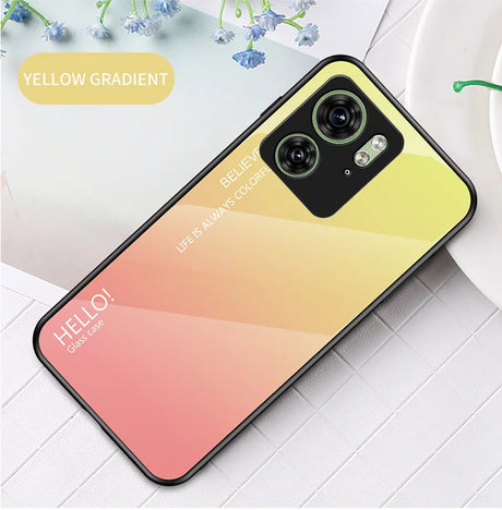 Yellow gradient phone case.