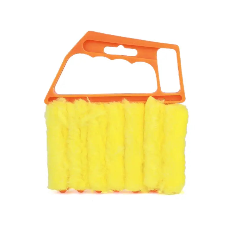 a yellow plastic bag with a handle