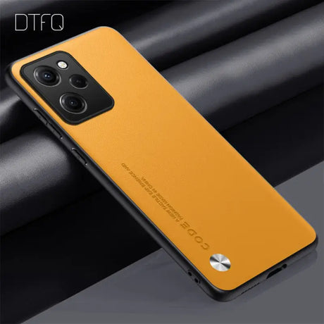 The back of a yellow iphone case