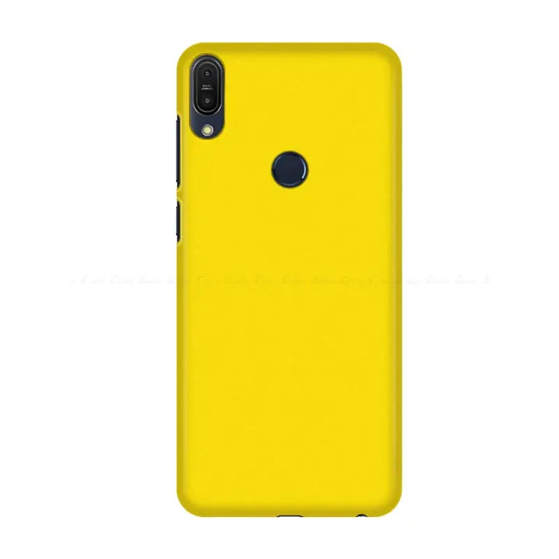 The back of a yellow iphone case