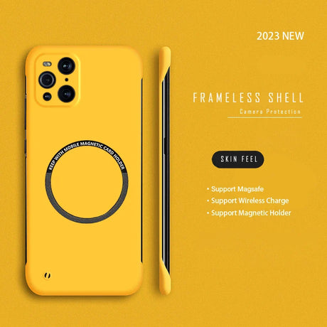 the yellow iphone case is shown with the logo