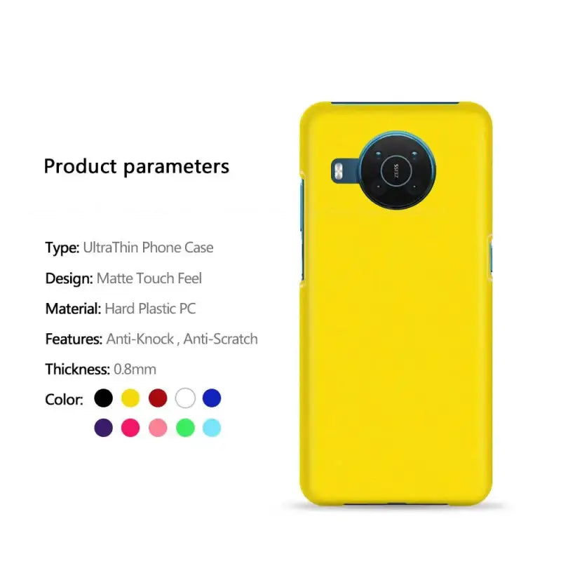 The back of a yellow motorola motoo phone case