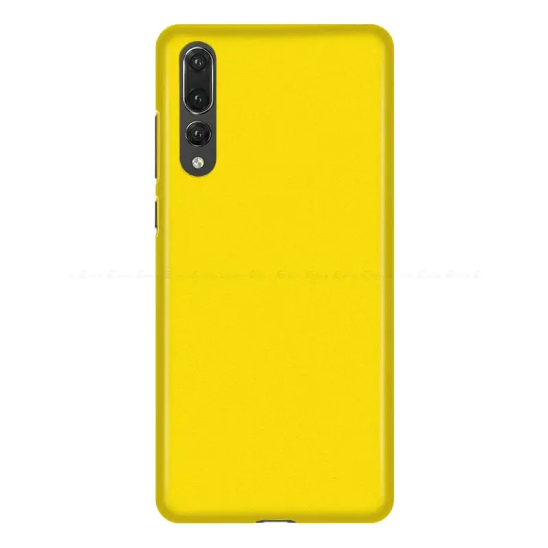 The back of a yellow motorola z3 smartphone case