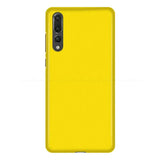 the back of a yellow motorola z3 smartphone case