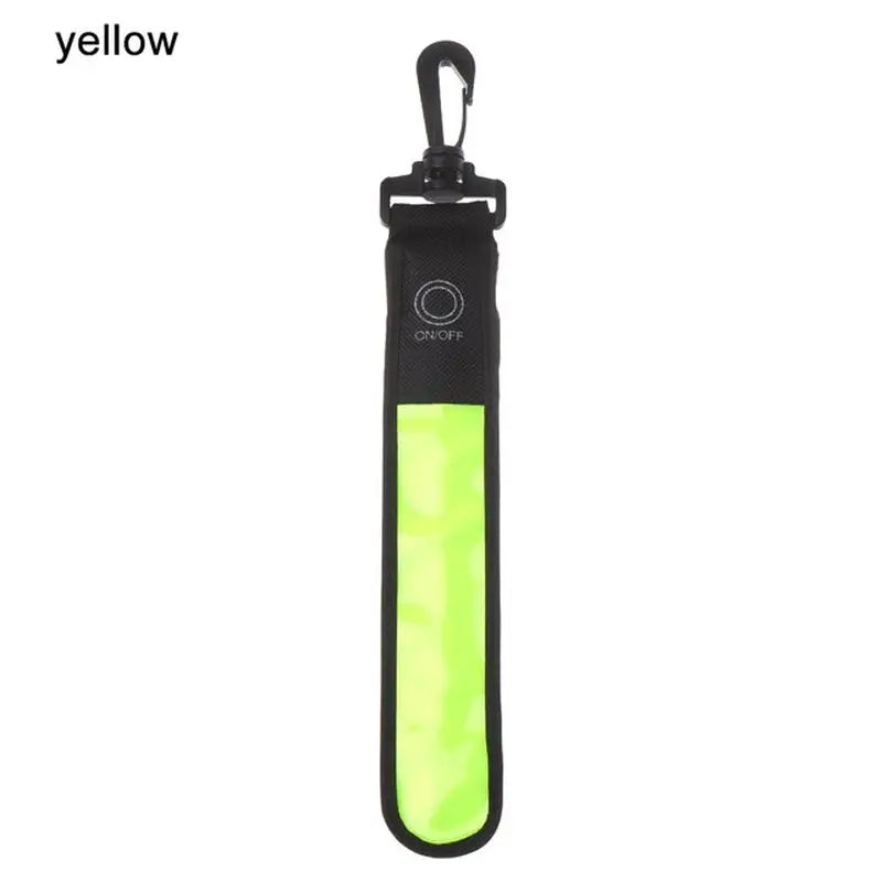 yellow led flashlight with clip