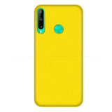 The back of a yellow phone case