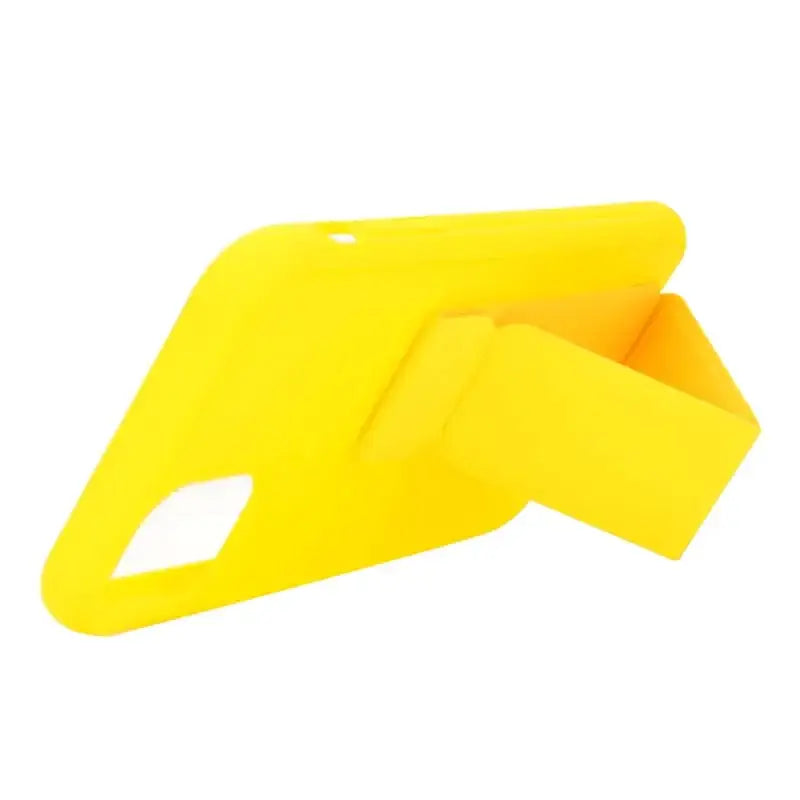 Yellow plastic card holder