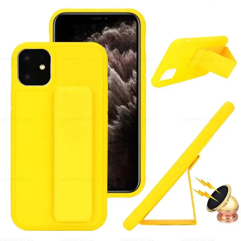 yellow silicon case for iphone 11