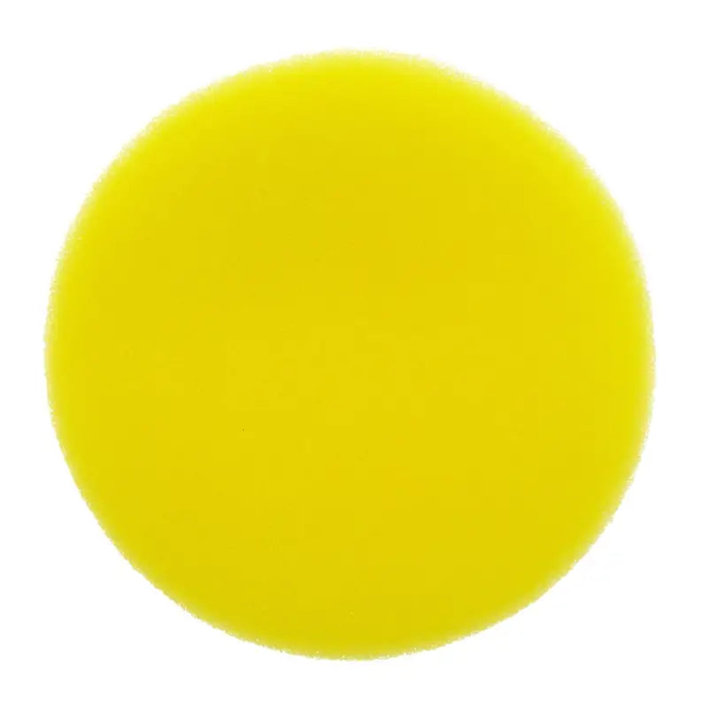 a yellow circle with a white background