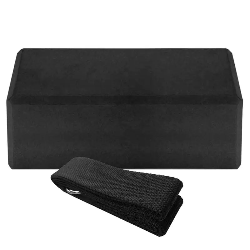 a black box with a towel and a black towel on it