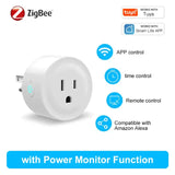 Zigbee smart wifi plug with power monitor function