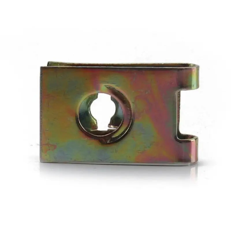 a zinc plate with a hole